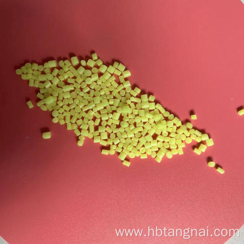 Granular fluorescent brightener plastic particle